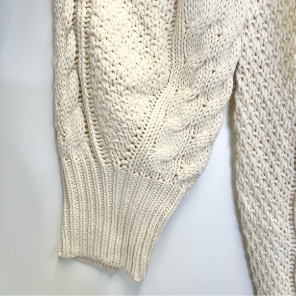 Anrabess Oversized Cable Knit Sweater Dress Women’s Small Chunky Knit Irish - Picture 8 of 12